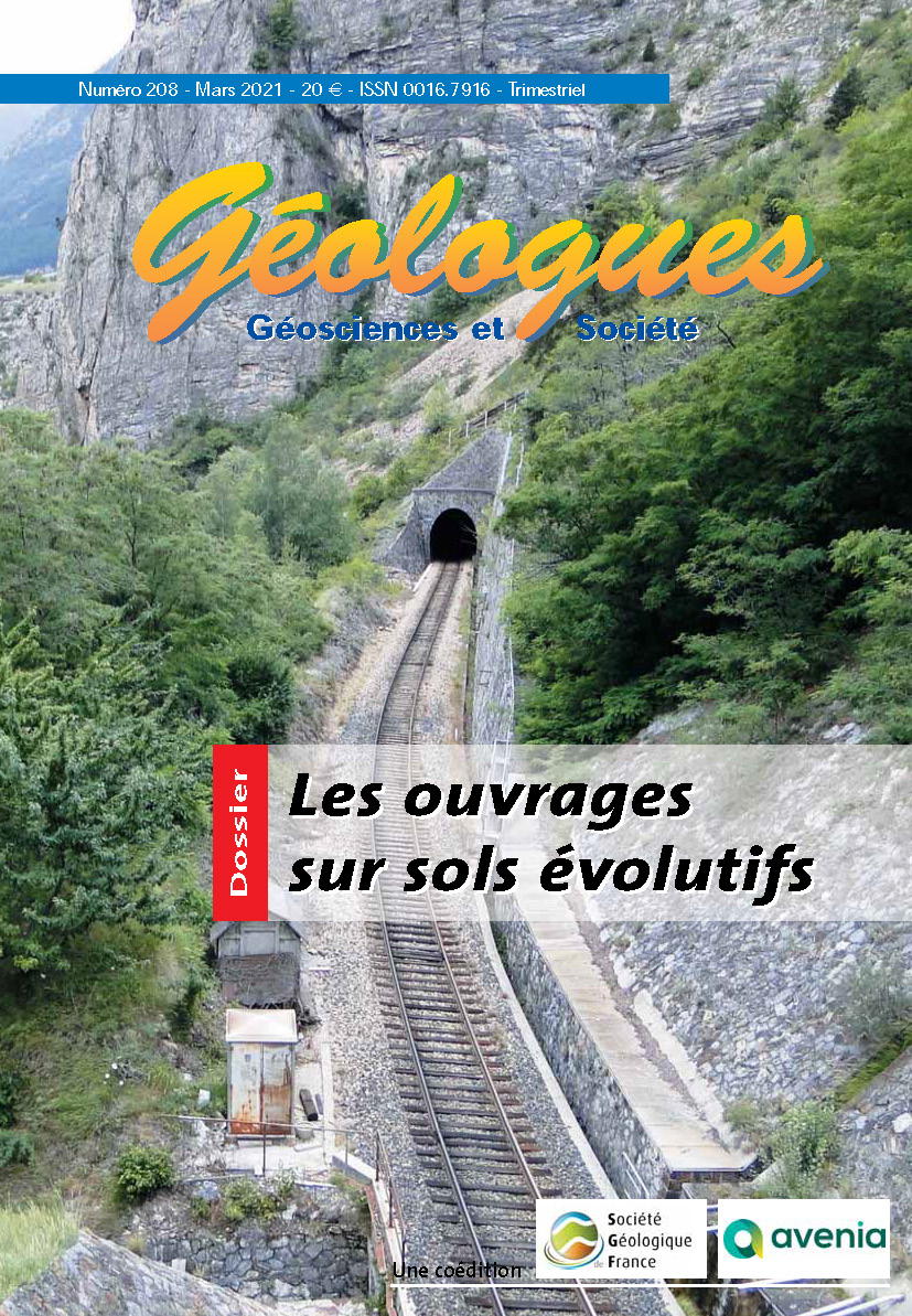 SGEOLFRANCE's tweet photo. Dernier numéro de la revue Géologues : Les ouvrages sur sols évolutifs - https://t.co/MFseeV3efE #Géologues #Avenia #ouvrages #géosciences #Permafrost #Malpasset #tunnel #Noirmoutier https://t.co/SvPoB4DctY