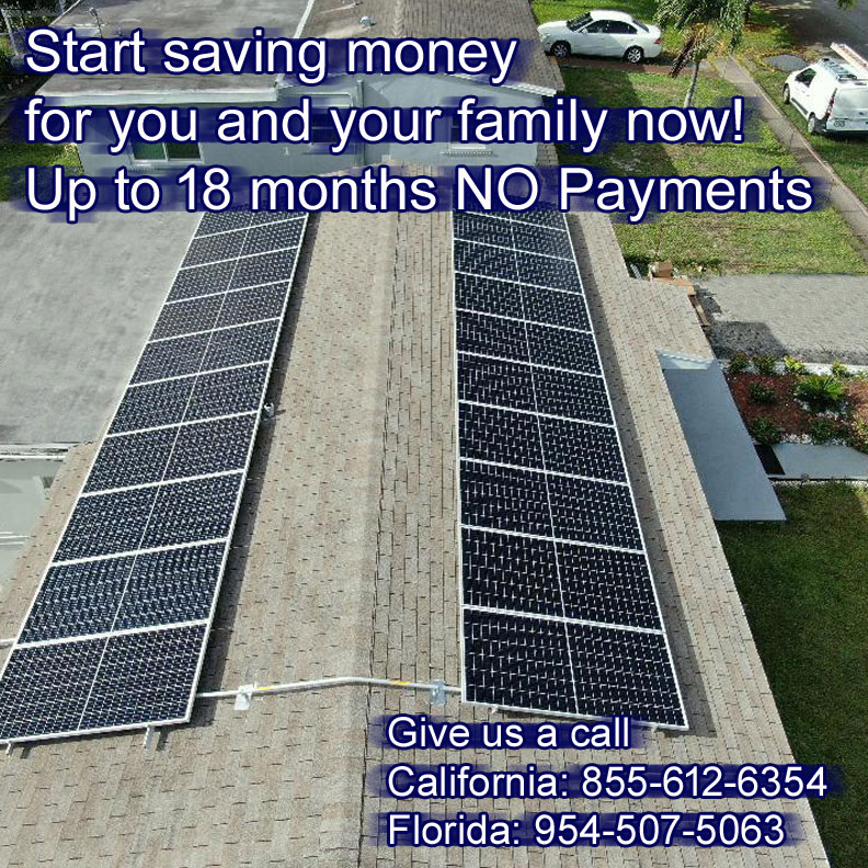 MSGREENPOWEREN2's tweet photo. Start saving money for you and your family now!
$0 DOWN!
NO PAYMENTS FOR 18 MONTHS!
Give us a call
California: 855-612-6354
Florida: 954-507-5063 or visit 👉https://t.co/r7Nep3OaWC
#GoSolar #SolarPower #SolarEnergy #SolarPanel #outage #Protectyourfamily #BackupProtection #GoGreen https://t.co/E4AiXmKMDZ