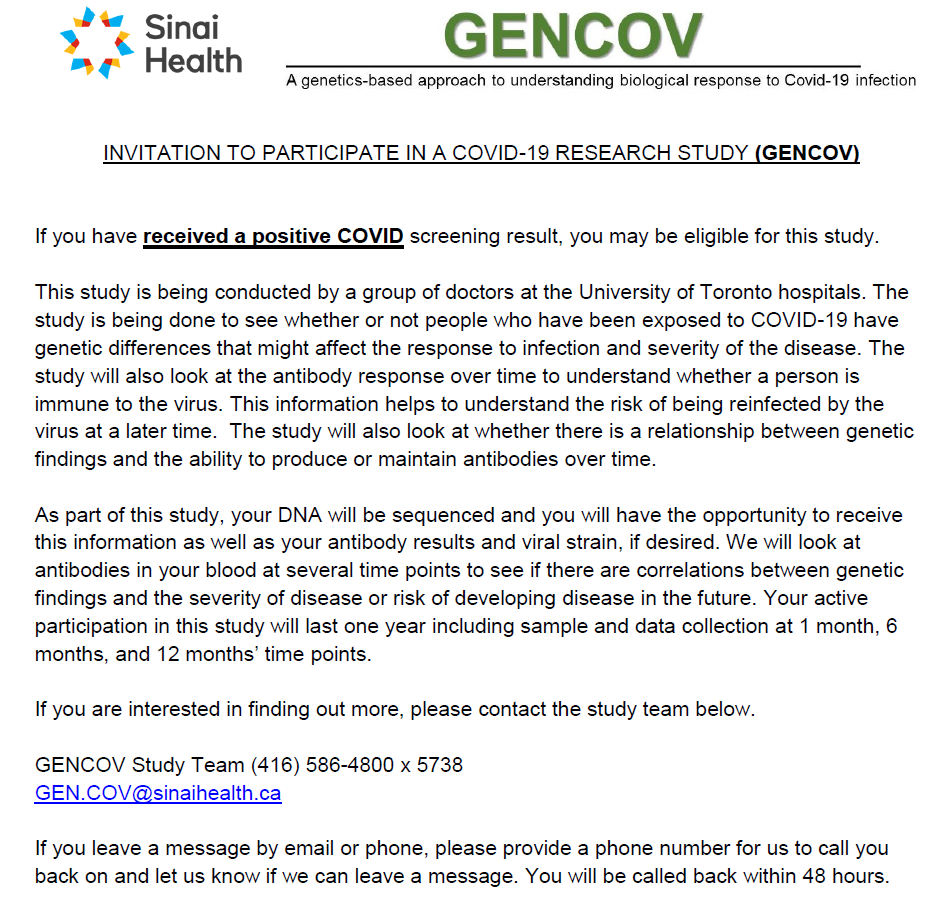 GENCOV Study tweet media