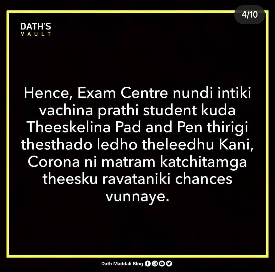 MR_ATR02's tweet photo. Well Said @DathVault bro 👏

(1/3) 

#CancelAPBoardExams2021
#StudentLivesMatter

@ysjagan 
@AudimulapSuresh @DrRPNishank @narendramodi @TV9Telugu  @AndhraPradeshCM 
@PMOIndia @WHO 
@APStudentTrends https://t.co/rChLnt2R9a