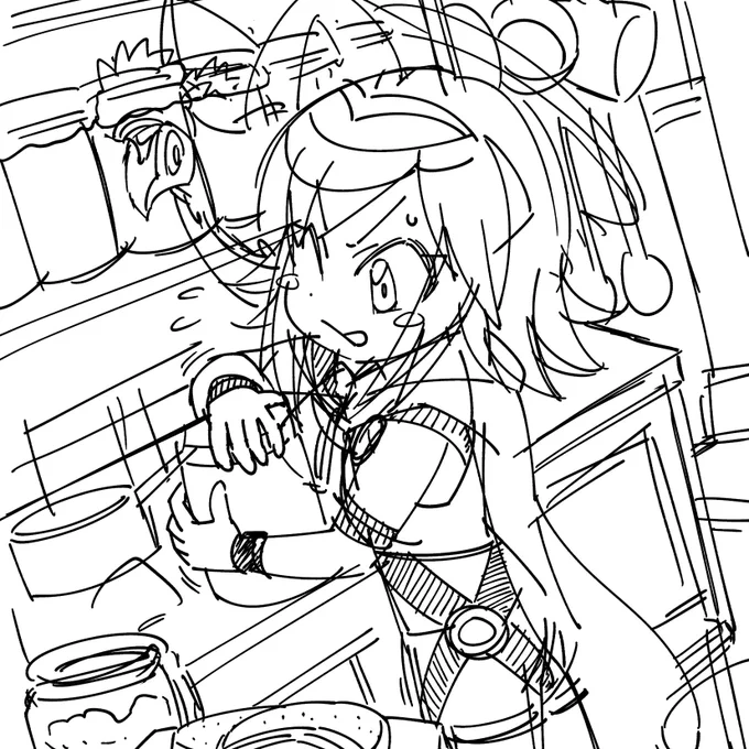 今日のお絵かき終了  昨日の続きで天龍さん描くつもりだったんですけど skebのご依頼をいただいたのでそちらを優先  明日は丸一日お絵かきできるので、がっつり進めます