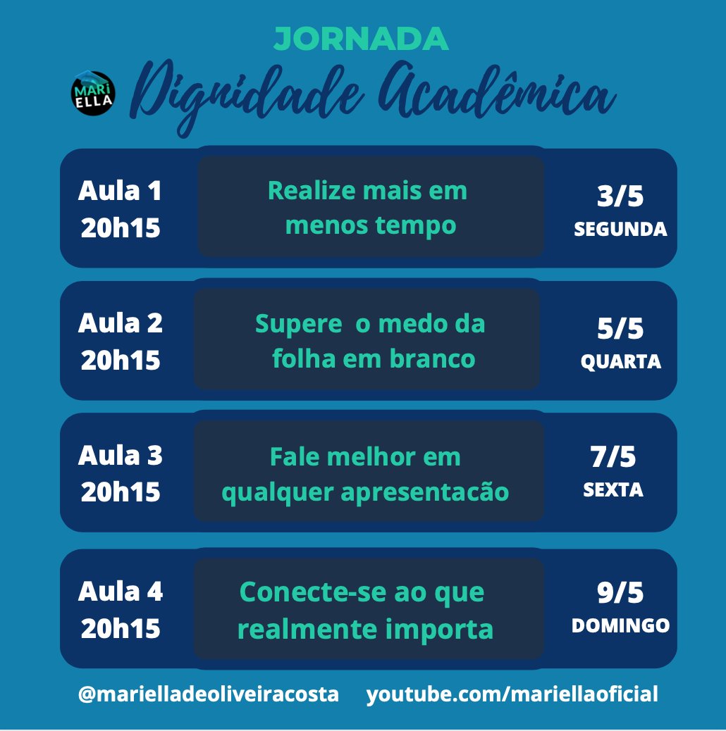 #nãoénormal que as pessoas prejudiquem sua saúde mental para ser excelentes pesquisadores/estudantes. 
Dignidade acadêmica, já! 
Vem pra minha jornada! A inscrição é gratuita bit.ly/dignidadeacade… 
#dignidadeacademica #vidaacademica