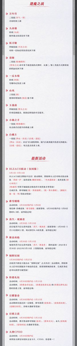 平安京公式より、今週末のメンテ予告。
大規模な式神調整が行われます。なんと般若がバフされますよ

https://t.co/tvyZQgArgV 