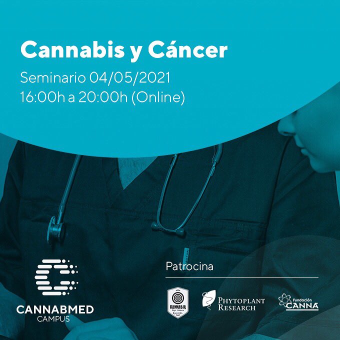 MiniVAP's tweet photo. 📣El cuarto seminario del #Campuscannabmed sobre #Cannabisycancer será el próximo 04/05/21 apúntate ya! 
📍https://t.co/I71UtRrR13 https://t.co/buFB0qNmRa