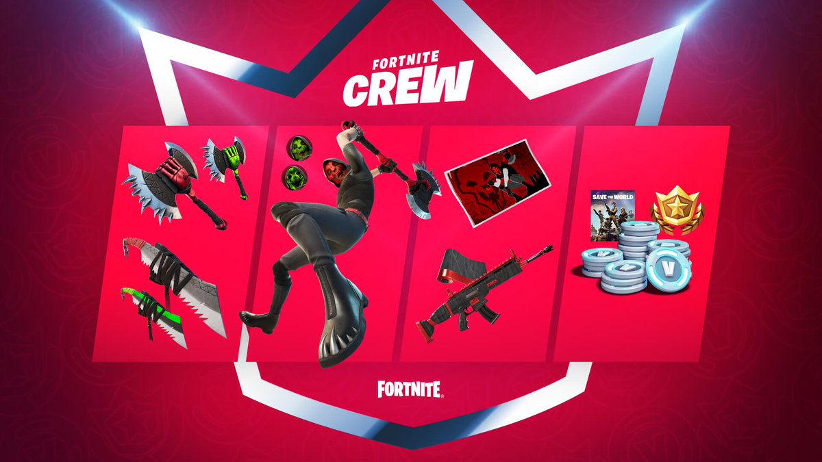 Todos los cosméticos del Club de Fortnite de Mayo.

#Fortnite