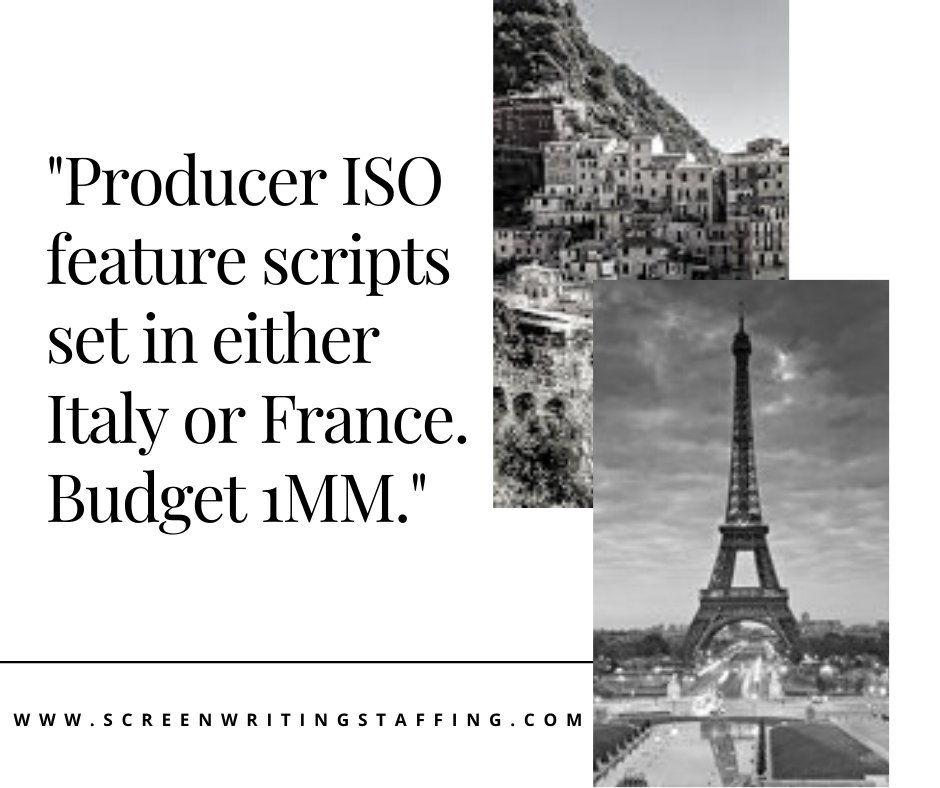 JacobNStuart's tweet image. HOT OFF THE PRESS: NEW SCREENPLAY REQUEST POSTED @ScreenwritingSU 

Only submit through Screenwriting Staffing: screenwritingstaffing.com/screenwriting-…

#indiefilms #screenwritingstaffing #write #filmmaking #filming #filmindustry