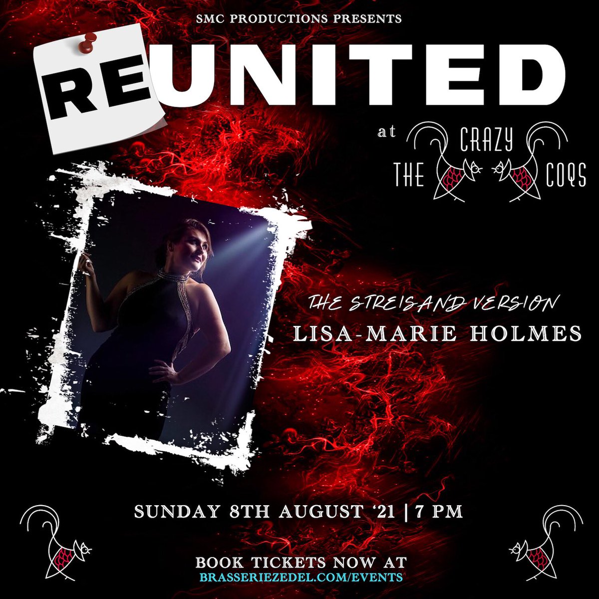 Client LISA-MARIE HOLMES (<a href="/LMarieholmes/">Lisa Marie Holmes</a>) announced today to return to The Crazy Coqs on 8th August, with her show The Streisand Version. Produced by SMC Productions, tickets are available now: brasseriezedel.com/events/lisa-ma… <a href="/CrazyCoqs/">Crazy Coqs</a> <a href="/productions_smc/">SMC_Productions</a>