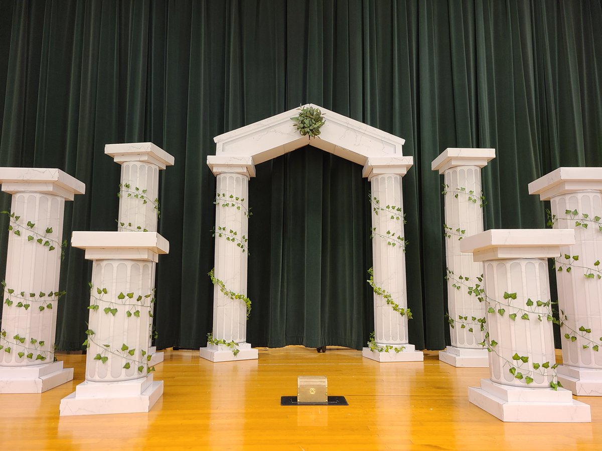 Stone Hill Dramatic Arts gets to film our show Myth-o-logues today on stage! Live stream information coming soon! <a href="/StoneHillMiddle/">Stone Hill Middle</a> @MrsMillsSHM