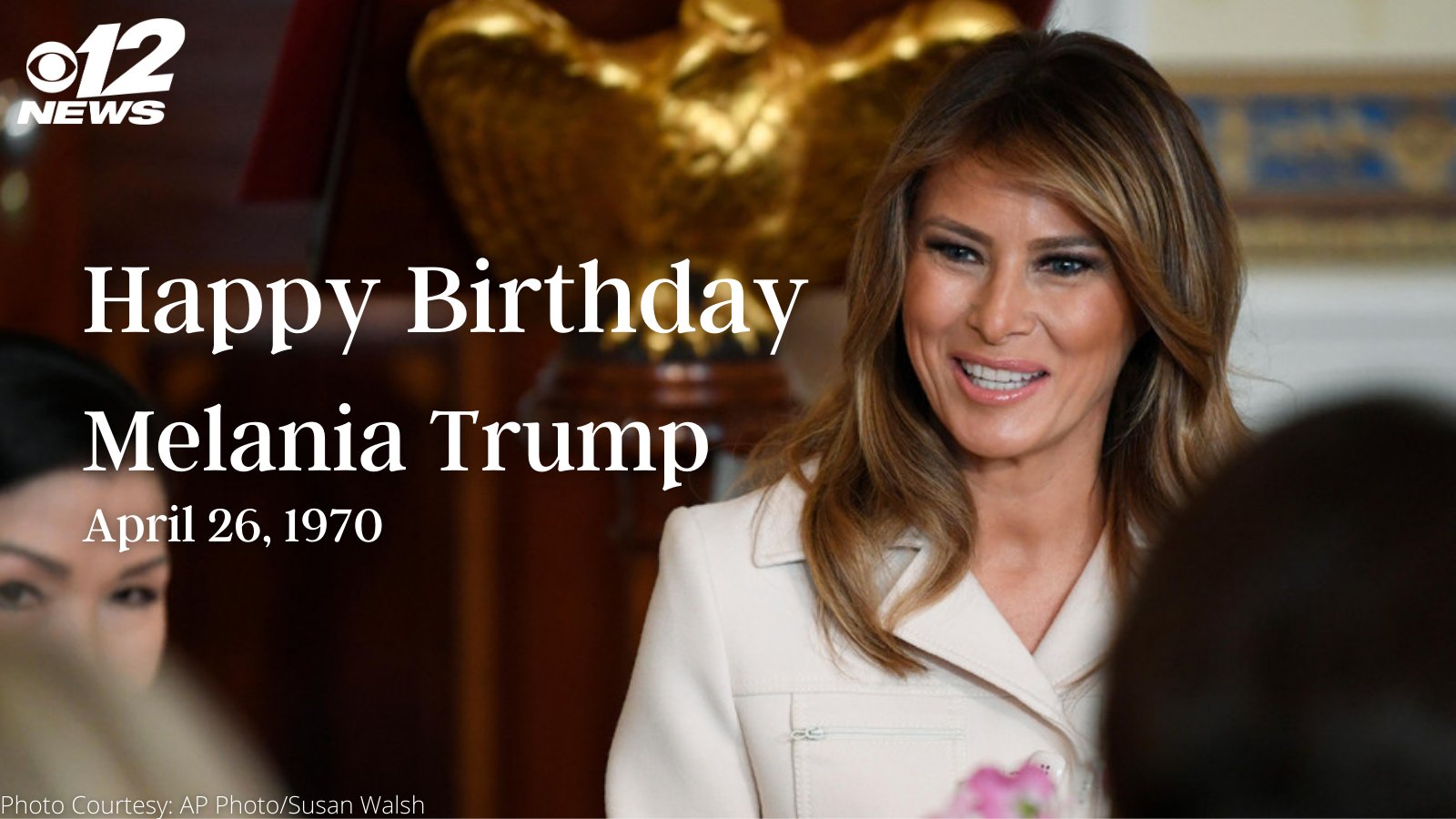 BIRTHDAY WISHES: Happy Birthday to former First lady Melania Trump.
 