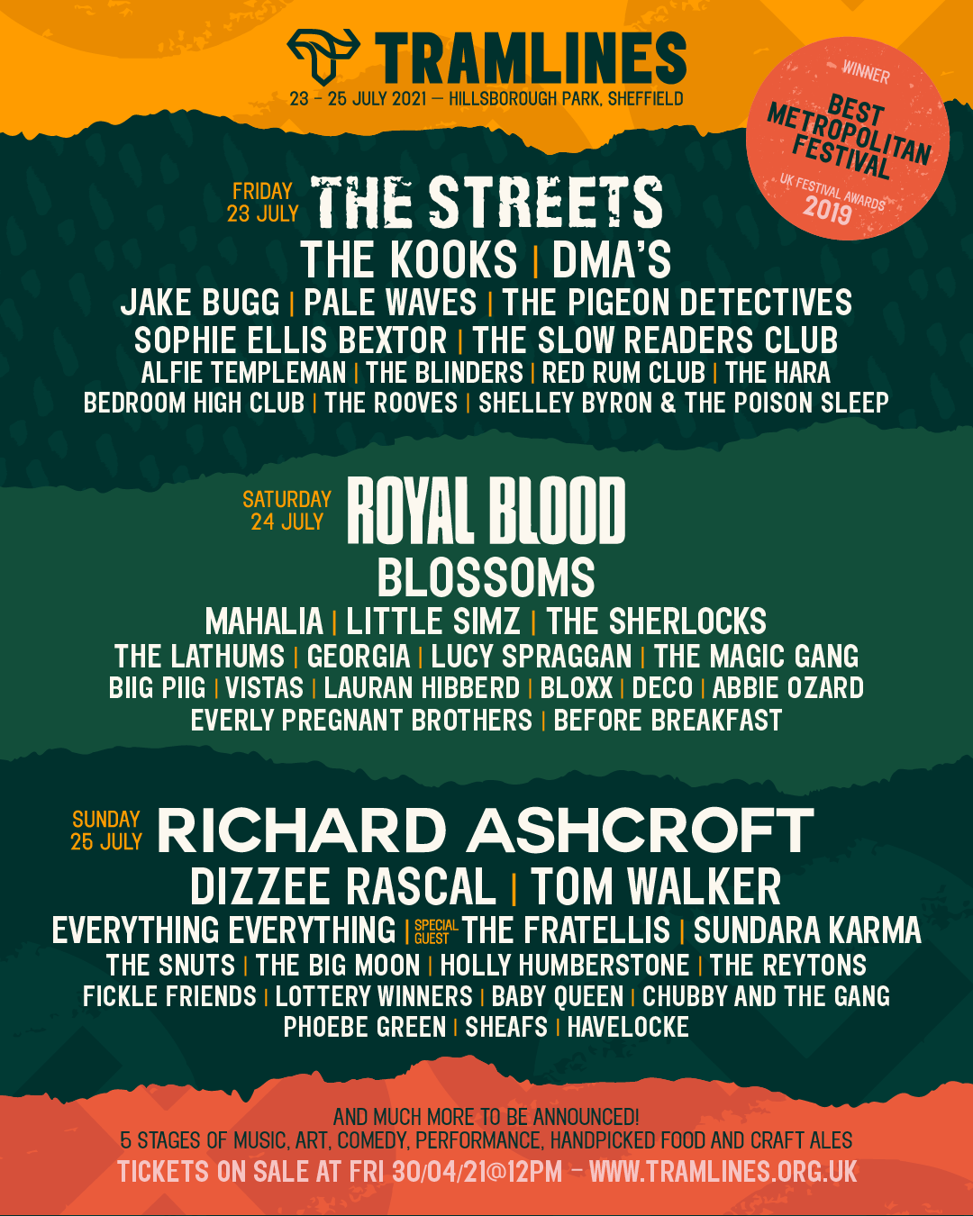 Tramlines line-up News Report