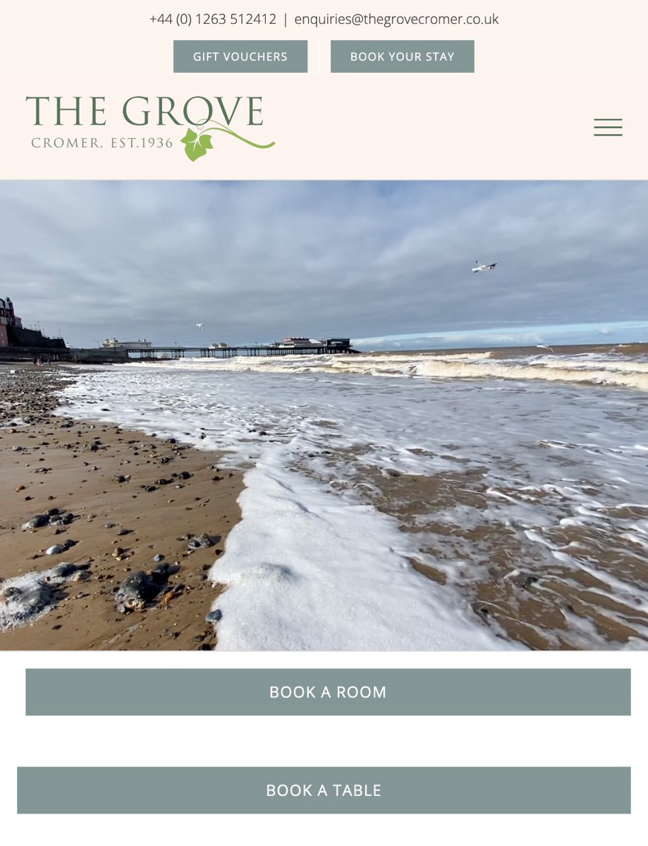 The Grove, Cromer tweet media