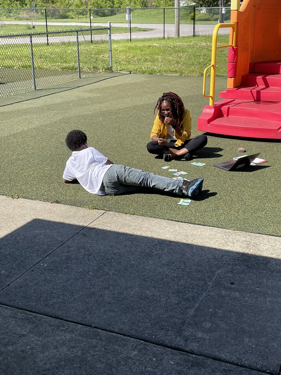 Social skills instruction outside today with Ms. Rebecca! <a href="/wallerwilliams1/">Waller Williams</a>