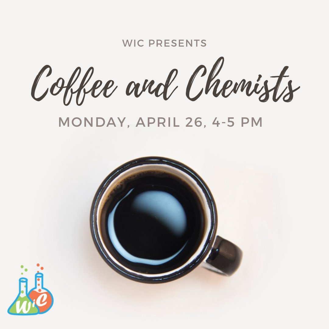 Coffee and Chemists is today! Our topic for this week is Attending seminars effectively in COVID. Hope to see you there!