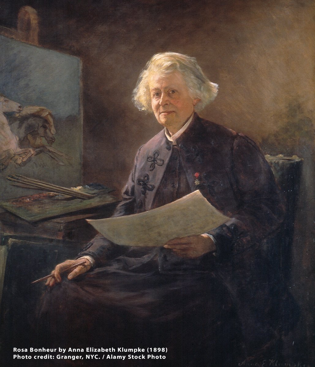 Rosa Bonheur (1822-1899)"As far as males go, I only like the bulls I paint."The first woman to be awarded France’s esteemed Légion d'honneur, Bonheur was one of the most successful female artists of her time Her best known work is 'The Horse Fair' – held at the  @metmuseum