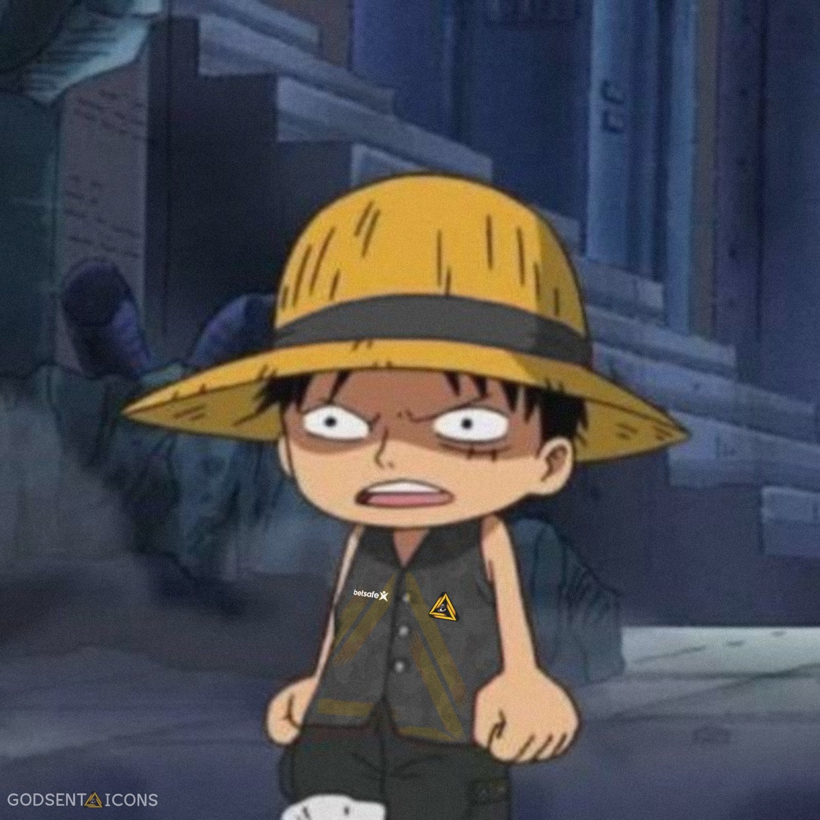 paiN Icons on X: Luffy rebaixado (One Piece)  / X