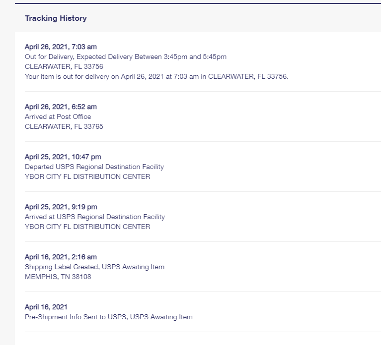 handysandy33's tweet photo. @DrMartyPets Good news @DrMartyPets! Just received email this morning stating my order is out for delivery!! Not sure what happened with the tracking. You may want to investigate. https://t.co/7QWHLnOsfm