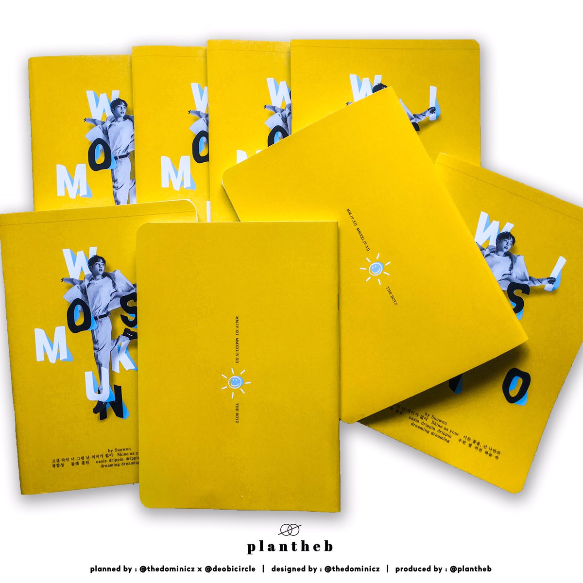 plantheb's tweet photo. [READY STOCK NOTEBOOK 2021 SUNWOO’S BIRTHDAY EDITION]

Details :
1. Size A5 (14,5 x 21 cm)
2. Full color printing softcover (300 gsm)
3. Glossy laminated
4. Paper : storaenzo 72 gsm (plain)
5. 30 sheets/60 pages
6. Limited (8 pcs)
7. Order via shopee

🔗 https://t.co/3Cftd0vjXV https://t.co/0G32ryZErJ