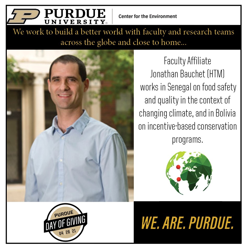 #PurdueDayofGiving is this Wednesday, and this week we're proud to share how our faculty affiliates are building a better world through their research both close to home and around the world. We hope you'll help us continue to support their work! bit.ly/3tOlMtj