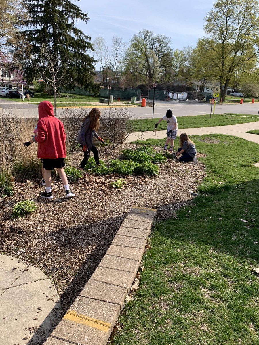 Earth month cleanup!  Taking advantage of the beautiful weather today and tomorrow #Winfield34