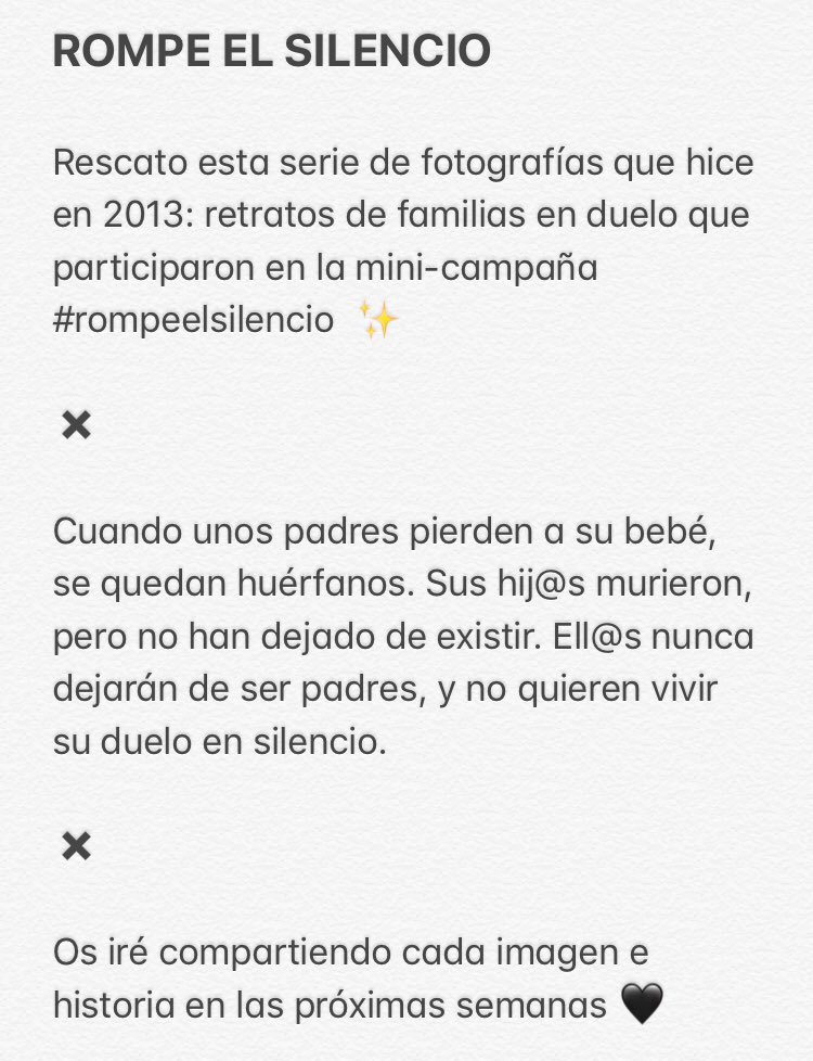 Cuando unos padres pierden a su bebé, se quedan huérfanos. Sus hij@s murieron, pero no han dejado de existir. Ell@s nunca dejarán de ser padres, y no quieren vivir su duelo en silencio. 

#rompeelsilencio2013
#porunduelorespetado
@normagrau