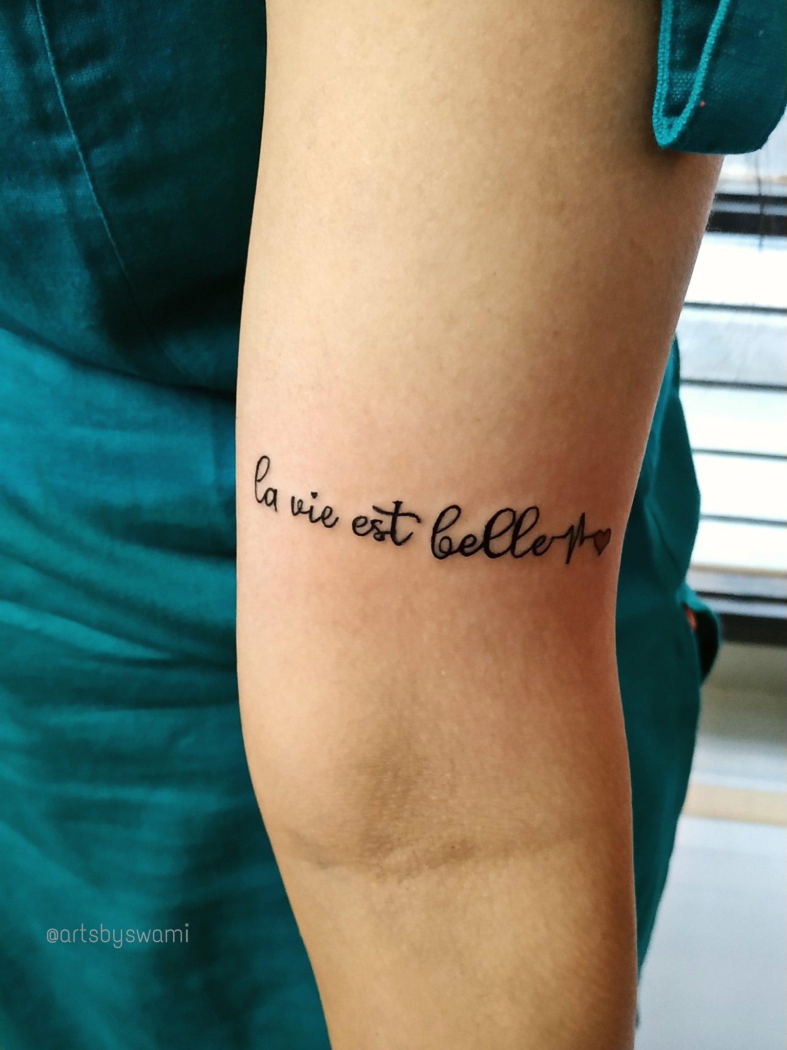 French Script Tattoos
