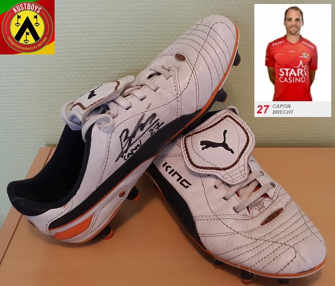 kustboy_peter's tweet photo. Voor zij die de @KustboysKVO een warm hart toedragen, aarzel niet en doe een bod via onze webshop op deze collector items van @AlBl73 onze toptrainer en van #ostendboy Brecht Capon. De opbrengst zal gebruikt worden om de supportersbeleving te verbeteren @kvoostende https://t.co/pIibZRPNgG