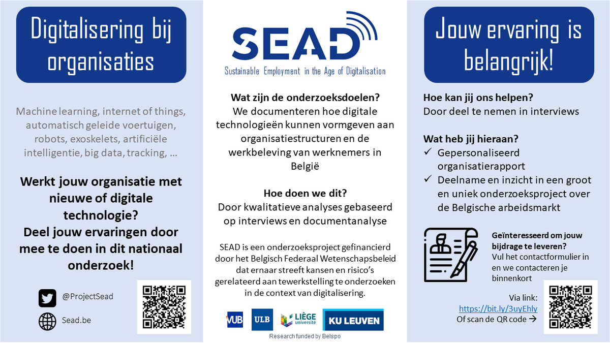 Werkt jouw organisatie met nieuwe technologie? 🤖📡 Jullie ervaring helpt ons onderzoek vooruit! ➡ Stel je meteen kandidaat via bit.ly/3uyEhly