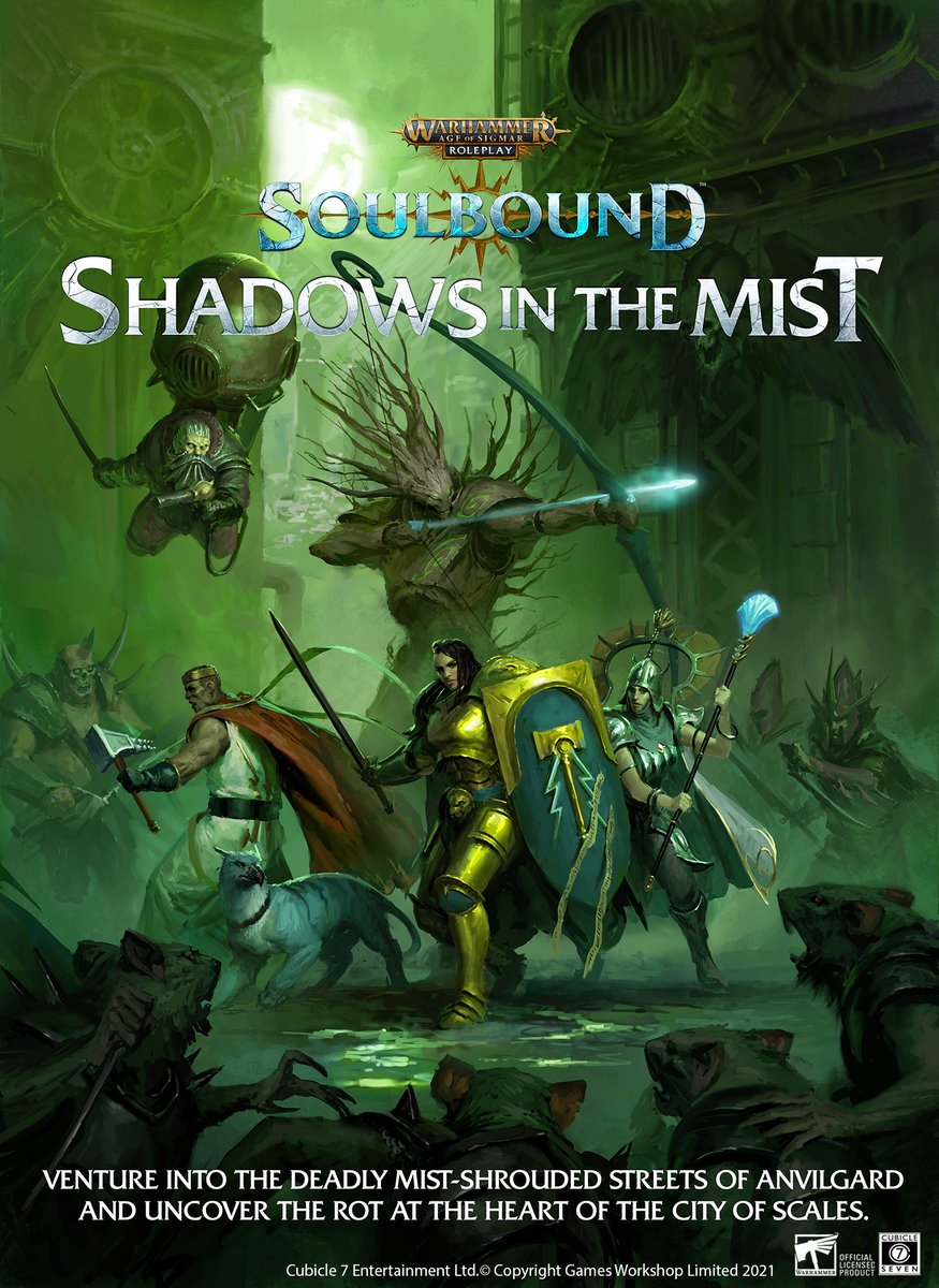 cubicle7's tweet photo. Did you know that the the 1st campaign for Warhammer Age of Sigmar: Soulbound is complete?

Shadows in the Mist can now be pre-ordered in full. 

Once pre-ordered, you'll receive the latest PDF!

https://t.co/8XfF1fk0pw 
 
#ttrpg #warhammer #Soulbound https://t.co/vsyfr24fWK