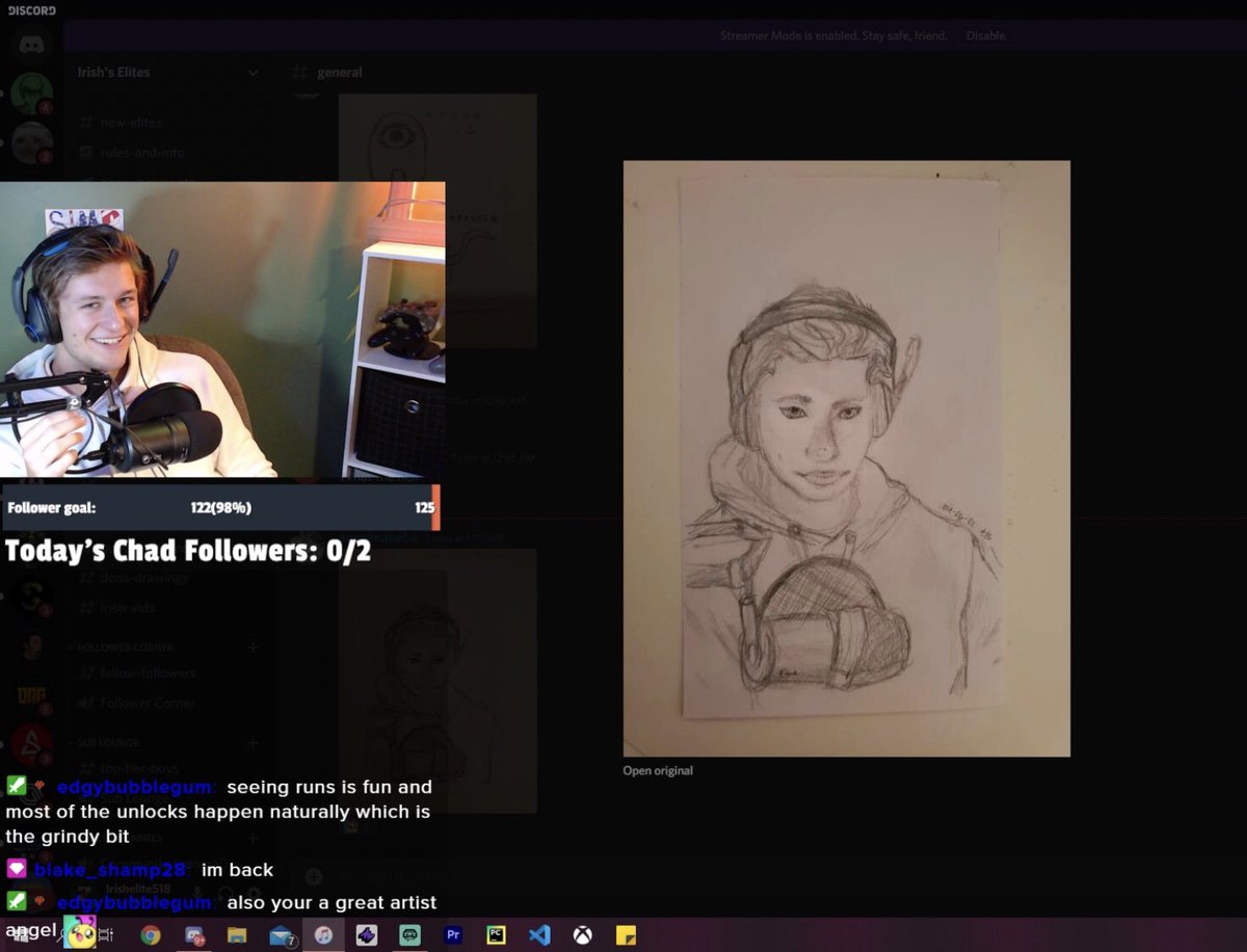 theirishegg's tweet photo. Thank you @angelinavbeba for this incredible fan art! Your drawing skills are amazing! I still cannot believe how cool this is. Thank you for giving me a new high point in my streaming adventure :) https://t.co/6jT4bS17ty