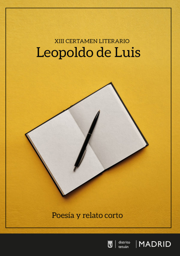 JMDTetuan's tweet photo. Abierto 📆hasta el 14/5 el XIII @LeopoldodeLuis
 
 Inscríbete telemáticamente en las modalidades de poesía y relato corto
Envía tu original por correo certificado✉a Unidad de Servicios Culturales y Ocio Comunitario. C.Simancas 6, 28029 Madrid.
ℹhttps://t.co/1NBgwYpwFp https://t.co/QXkCMtb4DP