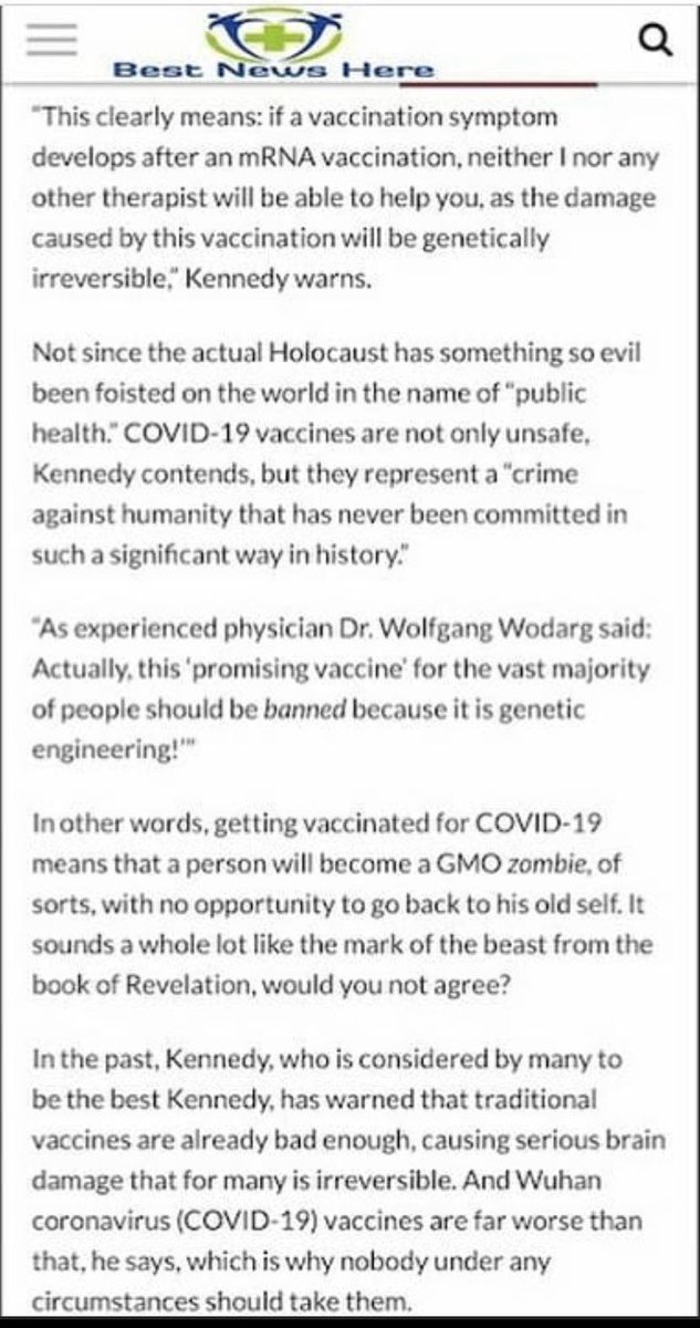 @Michell69397997 @jonahjonas77 RFK jr talked about how the 💉 turns humans into zombies read this article