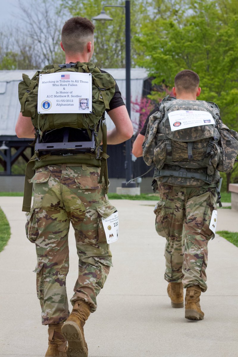 EKUARMY's tweet image. Last Friday, the Colonels of EKU participated in the Mountain Man Memorial March which consisted of a 26 mile ruck March in honor of those who lost their lives while on duty. Our Cadets were proud to march and carry on their legacies!
@ArmyROTC @eku #mmmm
flickr.com/gp/190179544@N…