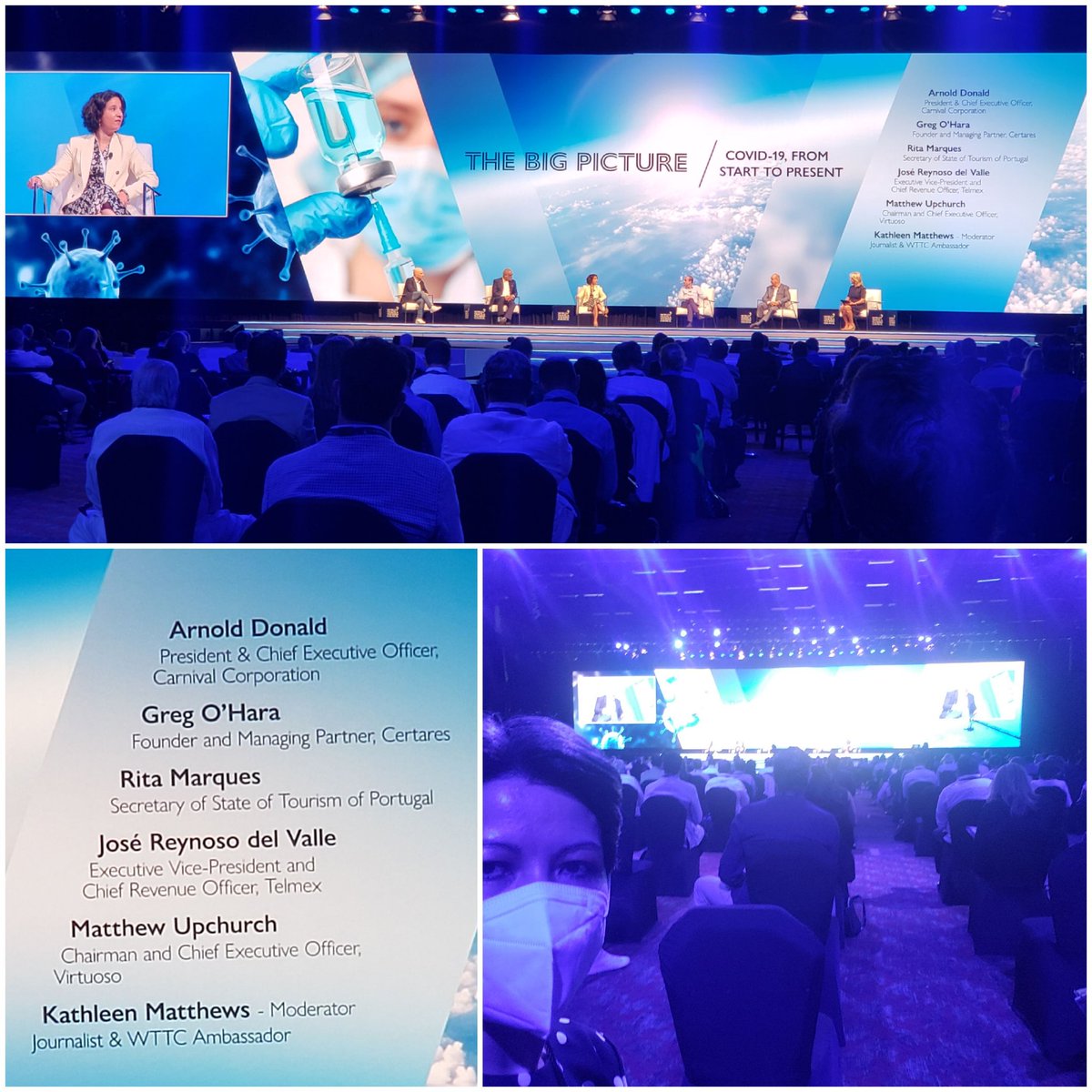 bettynabenitez's tweet photo. Qué manera de reflexionar en panel "The Big Picture" sobre el momento que nos encontramos en #turismo  🌎 en #WTTCSummit 
¿Queremos ser los mismos que antes de #Covid_19? #Sustainability #community #tech #communication #strategy #InnovationForEveryone #betterworld https://t.co/HtXTle5UWa
