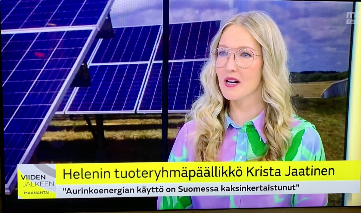 Maikkarilla <a href="/KristaJaatinen/">Krista Jaatinen</a>: #aurinkosähkö’n ylituotannon voi hyödyntää verkkoon myymisen lisäksi myös itse esim.
☀️ lämminvesivaraajaan
☀️ mökille, vaikka paneelit olisivatkin kotona
☀️ virtuaaliakulla ylijäämä talteen ja käyttö kun sitä tarvitsee <a href="/EnergiaHelen/">Helen</a> #aurinkoenergia
