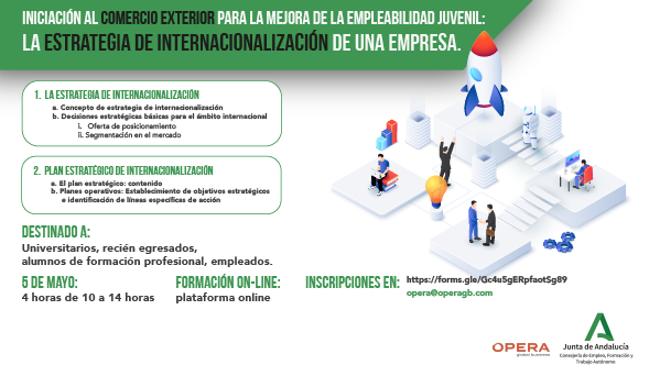 ✅ Taller online sobre Iniciación al #comercioexterior para la mejora de la empleabilidad juvenil impartido por nuestro compañero <a href="/aespejoleon/">Álvaro Espejo León</a>

📅 5 de mayo de 10 a 14 h.

Inscripciones 👉 lnkd.in/eBiw-d3