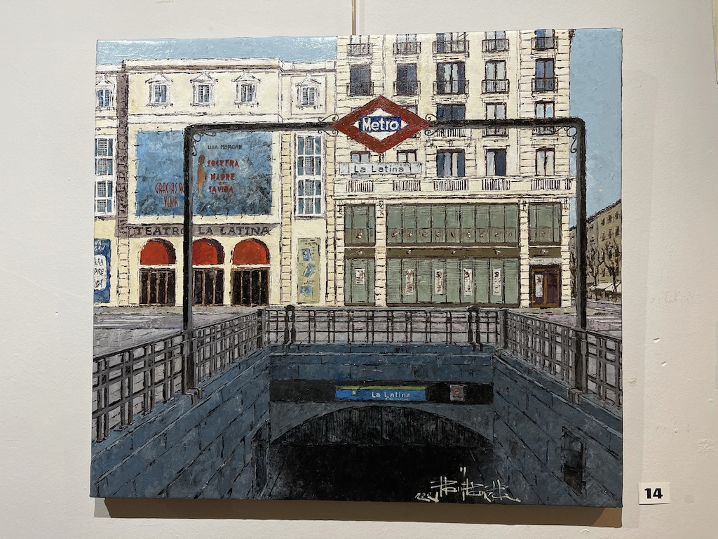 En el Centro Cultural Buenavista en la avenida de los Toreros hay una exposición con las pinturas de Raúl Ranera. Algunas son estaciones de Metro, como la antigua entrada de Chamberí.

#MadridPintado