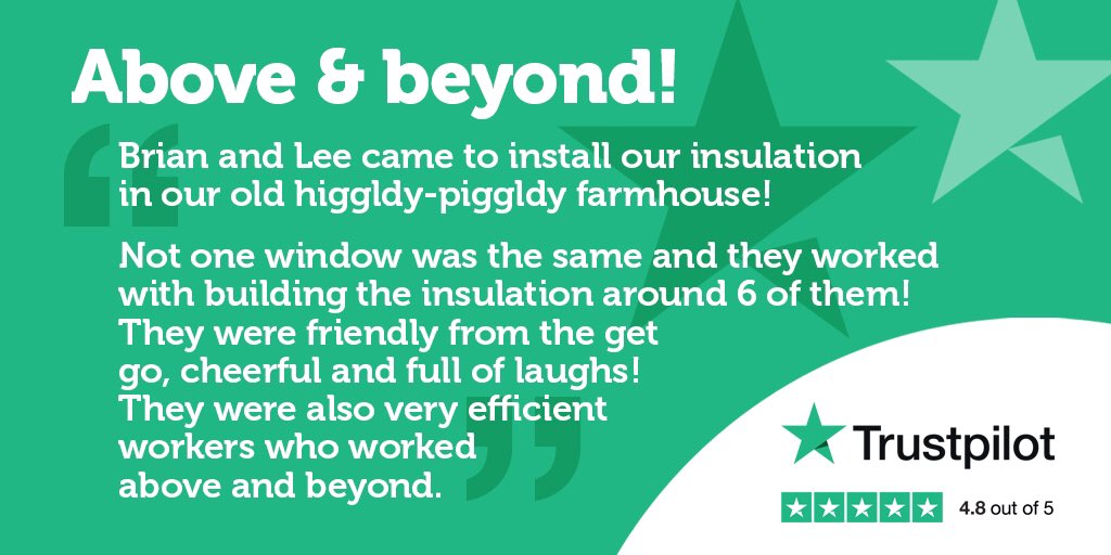 ConsumerEnergy_'s tweet image. Above and beyond! Standard behaviour for Brian and Lee though.

#trustpilot #trustpilotreviews #insulationinstallation #iwi #eco #aboveandbeyond #energisingyourgreenerworld