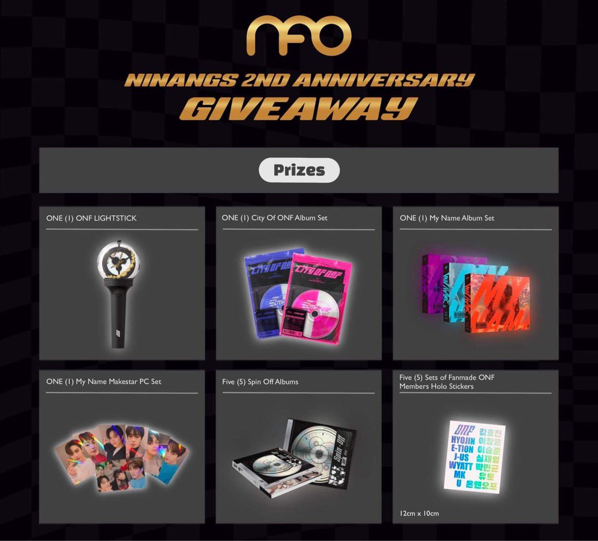 NinangsForONF's tweet photo. #NinangsGA #ONF
Welcome to NFO's 2nd Year Anniversary GA🎊
Show support for CITY OF ONF starting 6PM KST of April 28 and get a chance to win:
🔘 ONF Lightstick
🔘 ONF Albums
🔘 Makestar PC set
🔘 Holo Stickers
Open to all FUSE worldwide!
Mechanics below ⬇️ https://t.co/5qVvSERSFb