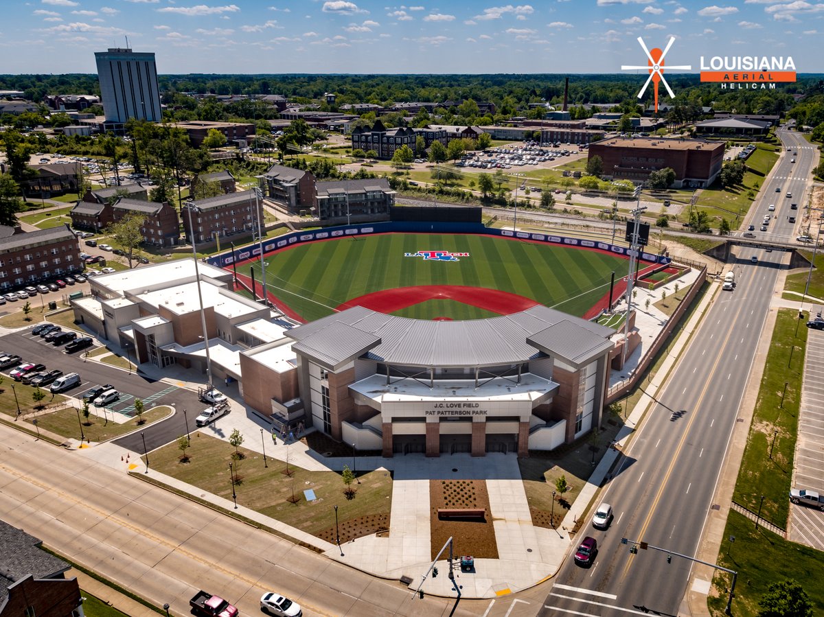 lahelicam's tweet photo. 35mm/Full Frame aerials of Louisiana Tech University's new J.C. Love Field at Pat Patterson Park - 4/20/21
#louisianatechuniversity #baseball #techbulldogs #wearelatech #everloyalbe #aerialphoto #35mm #fullframe #highresolution #custombuiltdrone #droneservicesprovider #since2005 https://t.co/BGUb9mfwhG