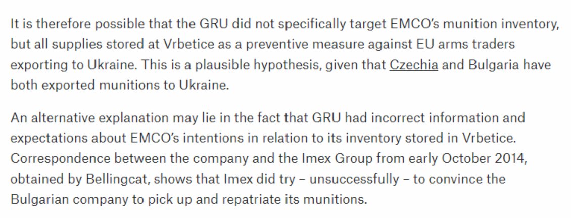 But there's another issue -- this explosion happened before this contract and export was made. Why this October 2014 attack? We're not totally sure, but we have a few ideas, including simply that the GRU had faulty or out-of-date intelligence.