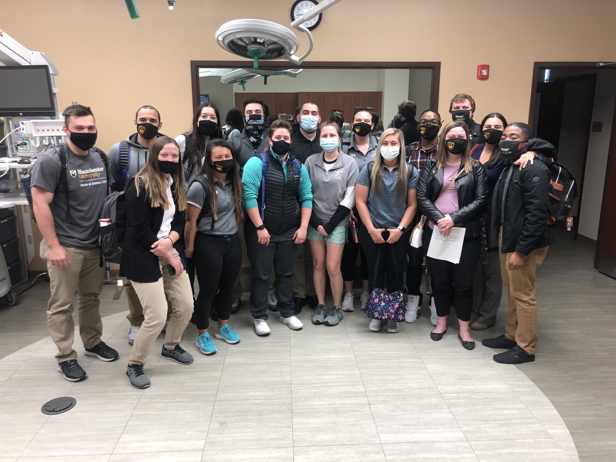 Manchester_AT's tweet photo. Our second-year students would like to send a special shoutout to John Lozo, CHSOS from the Parkview Mirro Center for two fantastic years of simulations! @ParkviewHealth @PSM1Team https://t.co/6bQtYbfFkt