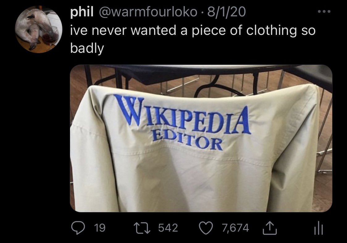 Wikipedia Editor Jacket For Men's and Women's - USAJacket