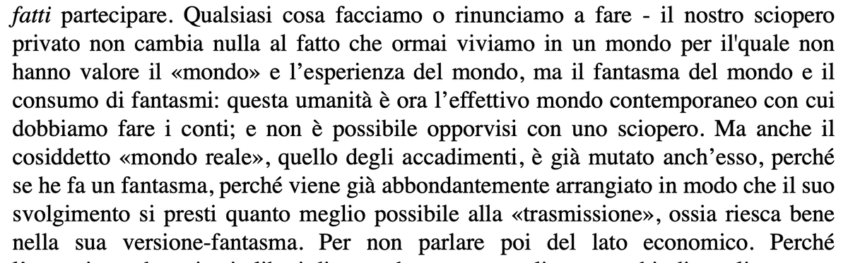 Senonlarealta's tweet photo. Il consumo di fantasmi e il fantasma del mondo. Günther Anders 1956 https://t.co/g2qunm4lDa