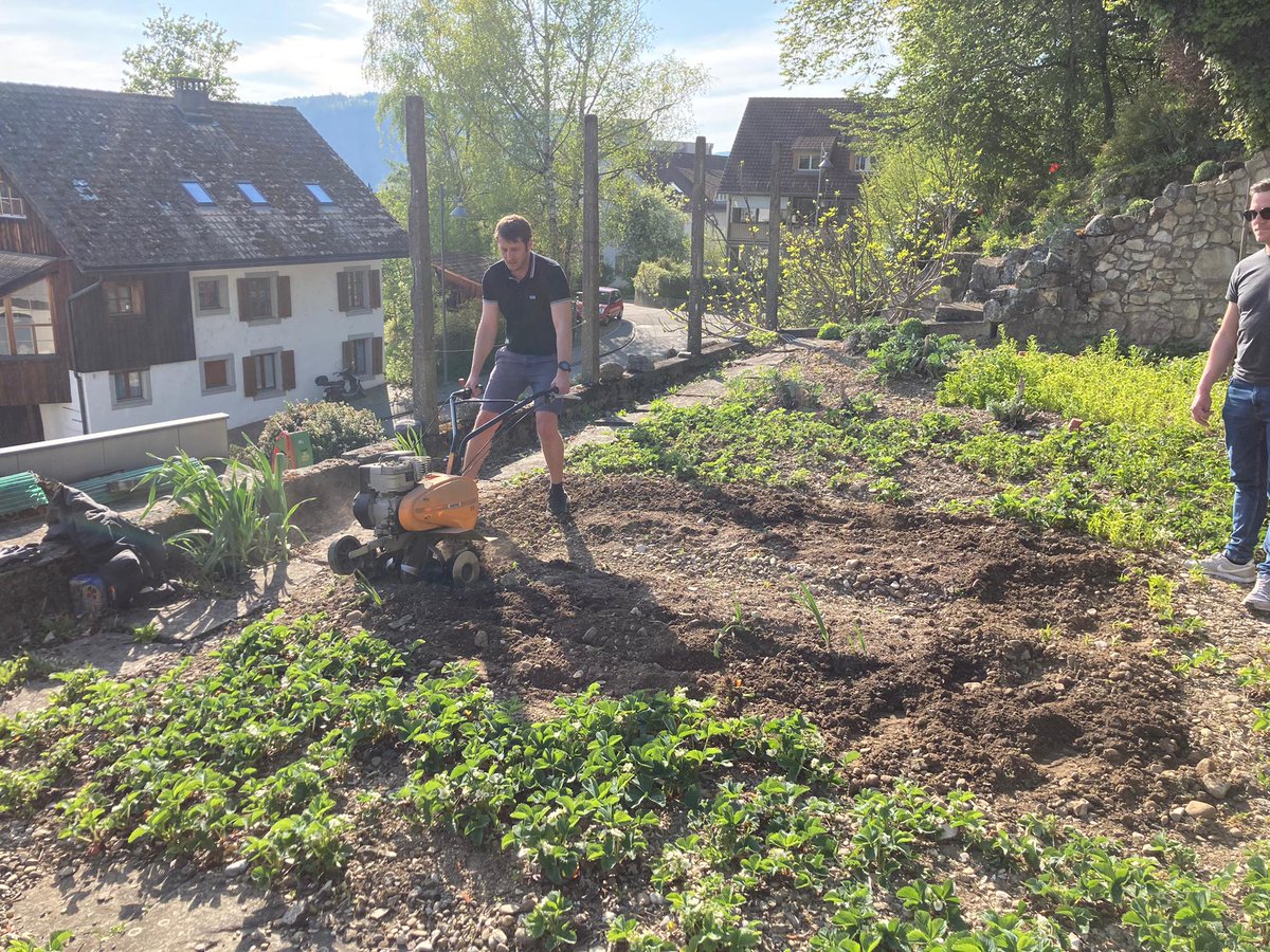 Preparing the soil for the season.

#chilipeppers