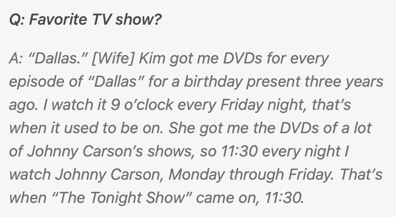 kendallbaker's tweet photo. Mel Kiper eats pumpkin pie for breakfast every morning, has never written a check, doesn't eat cheese on pizza, and the latest revelation ... watches old shows at their originally scheduled time.

h/t @KyleKoster 

https://t.co/5gKBNccoe8 https://t.co/gwawobgq0I