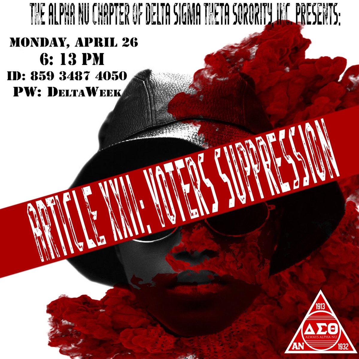 AlwaysANu_DST's tweet photo. UIUC 🗣 the 2020 election saw an increase in civic participation, but also saw an increase in attempts of voter suppression. JOIN US TODAY for “Article XXII: ChANge The Rules” to discuss the effects of  gerrymandering, The Electoral College, and money in politics. https://t.co/P5Uv1biPhR