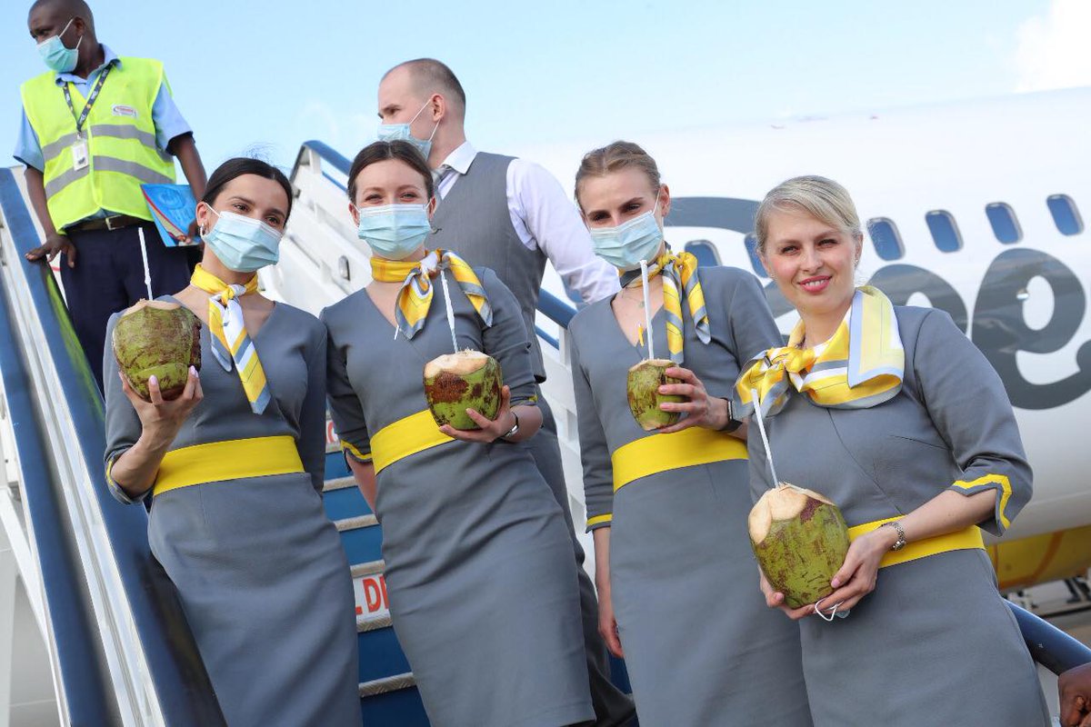 date_africa's tweet photo. 🇰🇪Kenya : This morning we were delighted to receive another Ukrainian charter—Bees Airline from Kiev, Ukraine with 180 visitors on board at the Moi International Airport Mombasa.
#utdainfo #utdakenya #utdatourism #utdamombasa_county #utdabees_airlines #utdatourism_industry https://t.co/P5udSaDFp0
