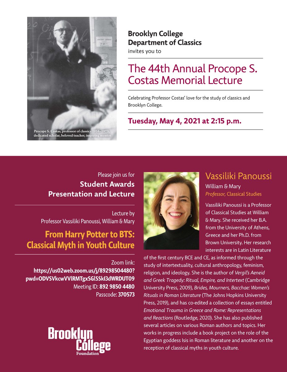 BrooklynCollegeClassics tweet media