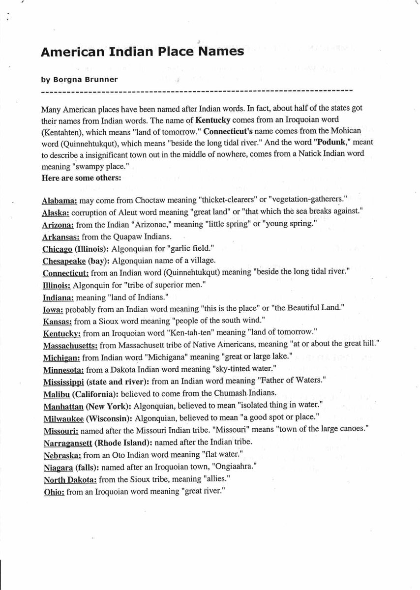 AdamGussow's tweet image. Why not take on his principal claim about Native American culture not having contributed much to American culture full frontally, as the idiocy it is?  W/o NA's, more than half of American states, plus Chicago, Manhattan, and Niagra Falls, lose their names.