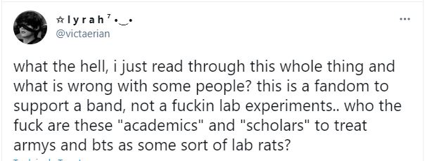 S'ajoutent des remarques sur le manque de prise en compte de l’impact de la recherche sur la communauté et l'impression d’être des rats de laboratoires aux yeux des universitaires.